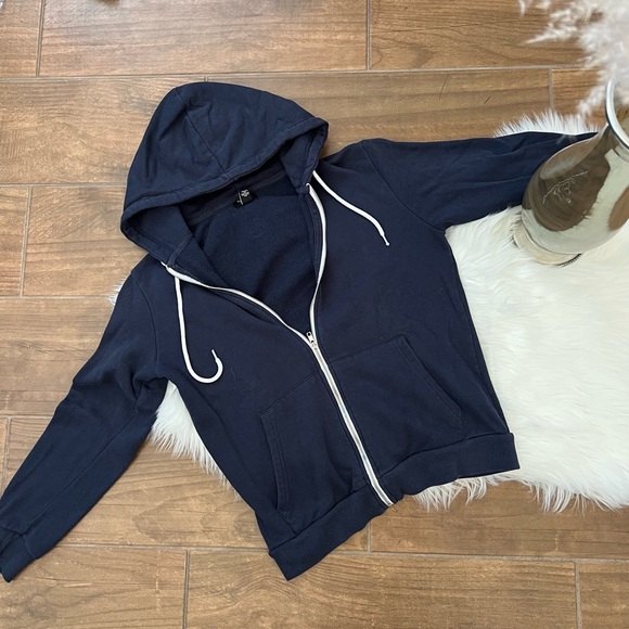 Forever 21 Mens Navy Hoodie - Picture 1 of 3